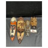 Wooden Mask Wall Decor