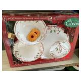 Gibson Christmas dishes