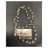 Hematite, and pearl necklace