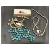 Dalmatian Jasper, Guatemalan Jadite, black Jasper