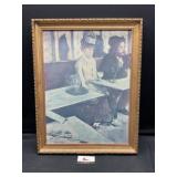 In A Cafe Canvas   degas