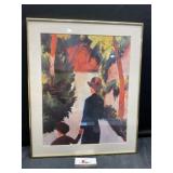Mother and Child In The Park August Macke