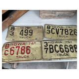 Vintage license plates