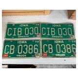 Vintage license plates