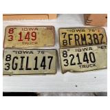 Vintage license plates