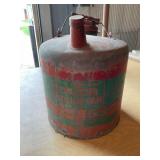 Galvanized gas can