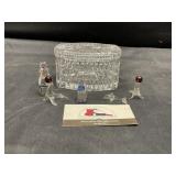 Glass Miniatures and trinket box