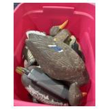 Tote of Duck Decoys