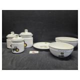 John Deere Canisters and Mixing Bowls