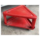 Metal rolling stool