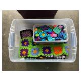 Tote of Crochet Granny Squares