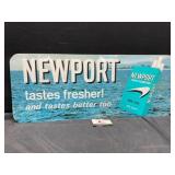 Metal Newport sign