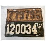 Vintage license plates