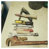 Rigid 14 in Pipe Wrench,  Misc Tools and Folding