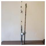 Catfish Rod with Shakespeare Reel,  and Fish