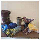 Tent, Sleeping Bag,  Blanket,  Storage Tubes