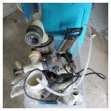 Tote of Plumbing Supplies and Fittings