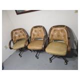 3  Retro Rolling Chairs
