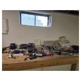 Electronic Salvage on Top of Bench