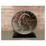 Metal quarter coin bank