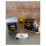 Assorted Iowa Hawkeye money banks