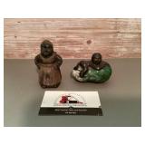 Vintage cast-iron coin banks