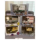 Vintage 1:25 scale die-cast metal coin banks
