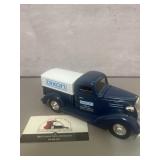 Die cast metal coin bank modeled after a 1937