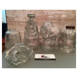 Glass jar, banks