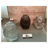 Glass coin banks