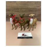 Vintage reindeer banks