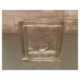 Vintage Pittsburgh Paints glass block coin bank