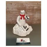Vintage Coca-Cola polar bear mechanical bank