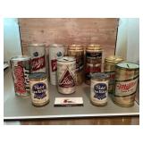 Vintage beer can coin banks