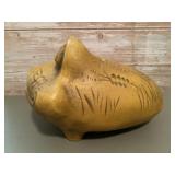 Vintage yellow Calif USA coin bank