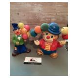 Vintage Enesco clown coin bank and vintage clown
