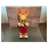 Knickerbocker Easter bunny plastic coin bank