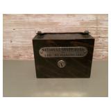 Metal National State Bank coin bank