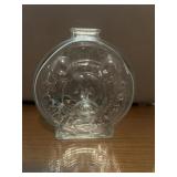 Vintage Anchor Hocking clear glass coin bank