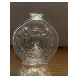 Vintage Anchor Hocking clear glass coin bank