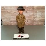 Vintage cast-iron Boy Scout coin bank