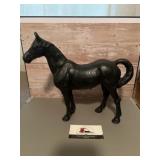 Cast iron horse coin bank