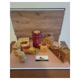 Wooden coin banks