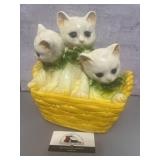 Vintage chalkware bank fashioned to look like