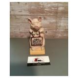 Vintage cast-iron 'Thrifty the wise pig'