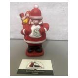 1972 Christmas Club rubber Santa Claus bank,