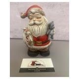 Vintage Homco ceramic Santa Claus piggy bank,