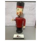 Hand -painted Japanese vintage wooden bobblehead