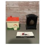 Metal coin banks