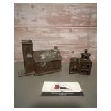 Metal coin banks